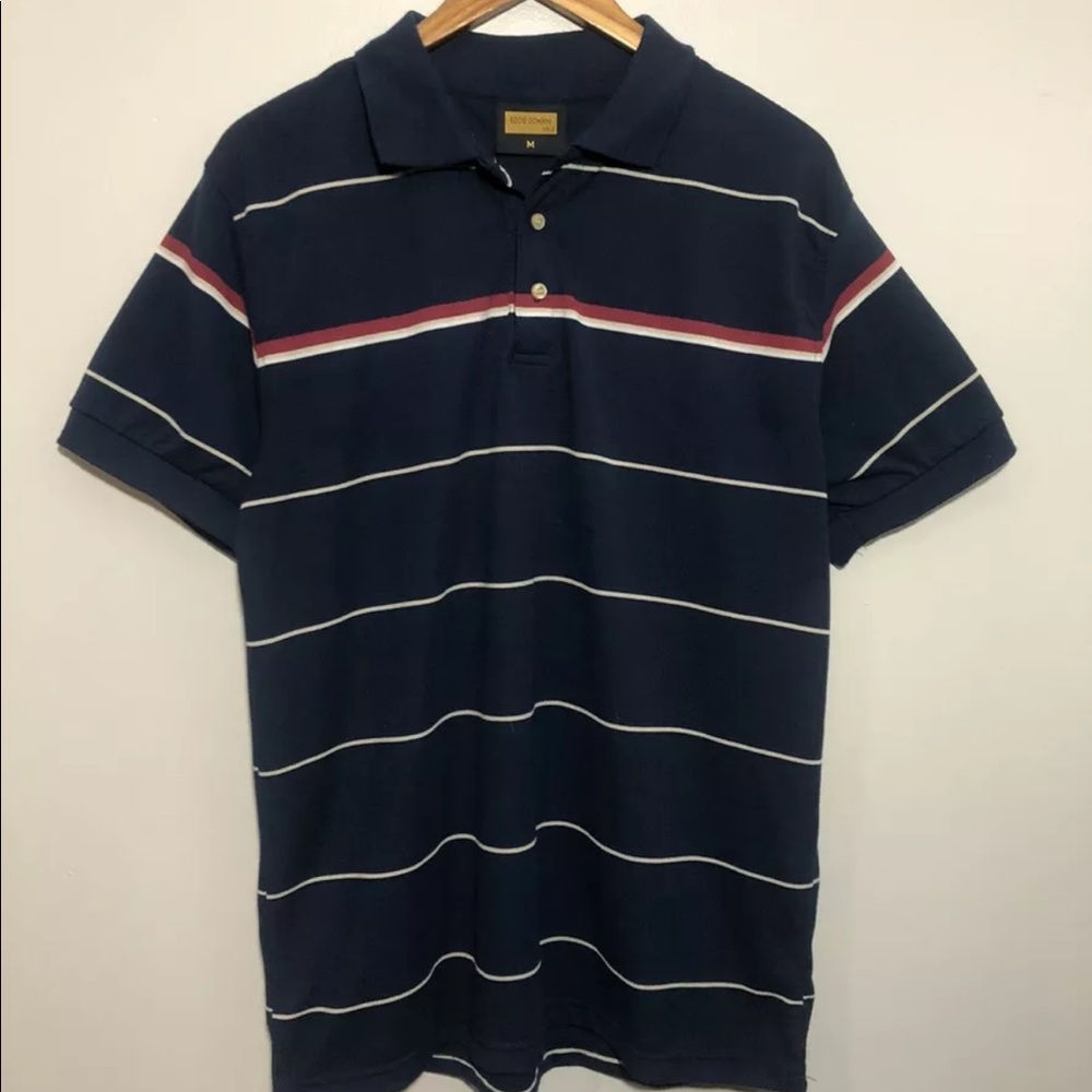 Eddie Domani Striped Polo Shirt